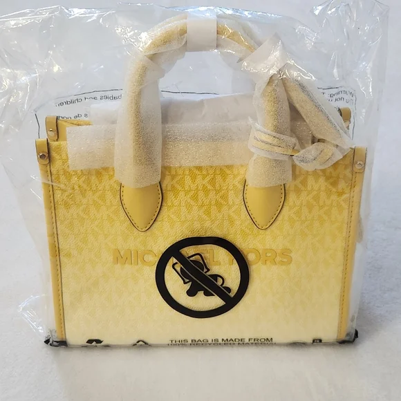 New!Michael Kors Mirella Small Ombre Signature Logo Crossbody Bag - Picture 8 of 9